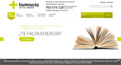 Desktop Screenshot of farmaciasolyluz.com