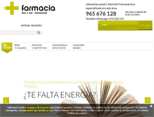 Tablet Screenshot of farmaciasolyluz.com